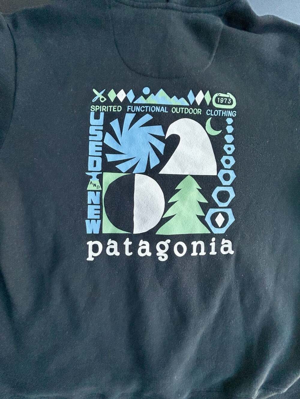 Patagonia Uprisal Full Zip Hoodie Women's L Men's M Black